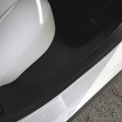 Fit For 2017-2023 Tesla Model 3 Door Sill Protector Matte TPE Front and Rear Door Entry Guard Decoration Scuff Plate Accessories
