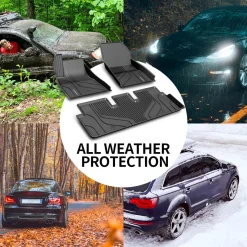 Fit For 2022-2023 Tesla Model 3 Floor Mats TPE Material 1st & 2nd or Cargo Custom All Weather