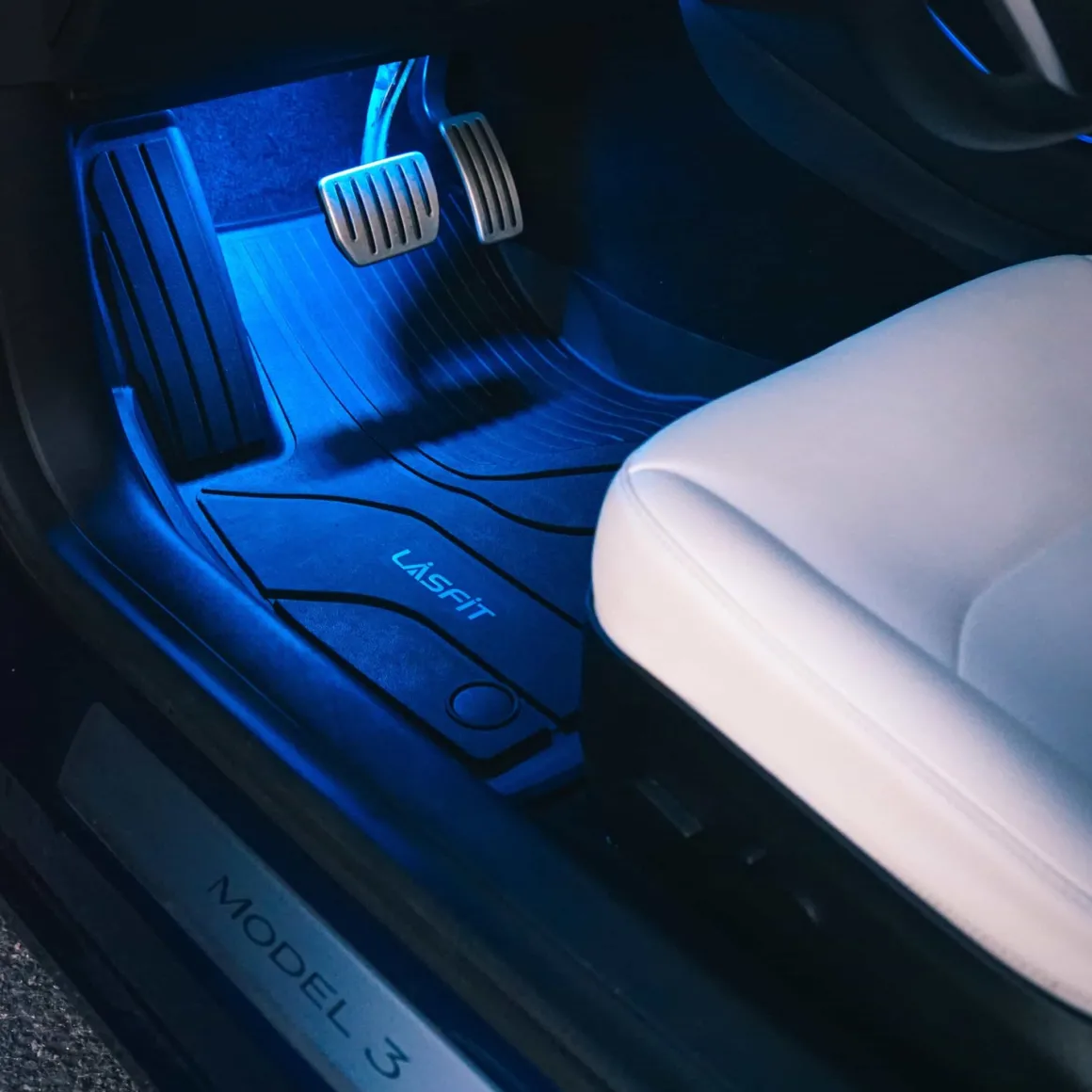 Fit for 2017-2020 Tesla Model 3 Floor Mats TPE Material Floor Mats or Cargo Mat or Trunk Well Mat