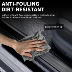 Fit for 2017-2020 Tesla Model 3 Floor Mats TPE Material Floor Mats or Cargo Mat or Trunk Well Mat