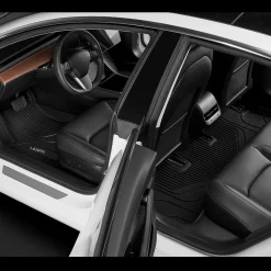 Fit for 2021 Tesla Model 3 Floor Mats TPE Material 1st & 2nd or Cargo Custom All Weather