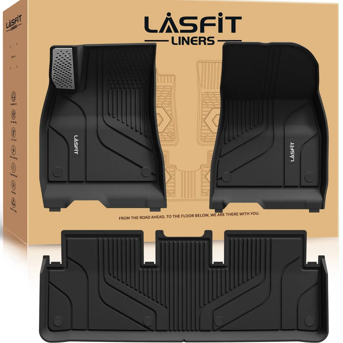 Fit for 2024-2026 Tesla Model 3 Highland Frunk or 1st Row & 2nd Row or Trunk Well or Cargo Mat