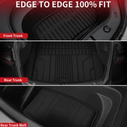 Fit for 2024-2026 Tesla Model 3 Highland Frunk or 1st Row & 2nd Row or Trunk Well or Cargo Mat
