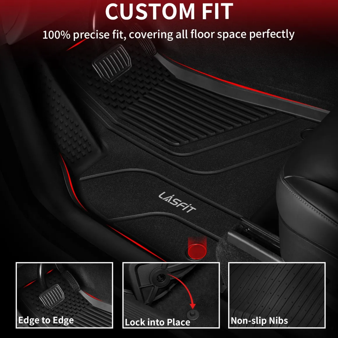 Fit for 2024-2026 Tesla Model 3 Highland Frunk or 1st Row & 2nd Row or Trunk Well or Cargo Mat