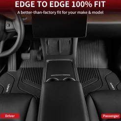 Fit for 2021-2026 Tesla Model X & X Plaid Floor Mats TPE Material, Fit 6-Seat ONLY