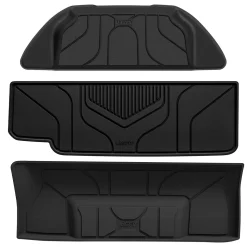 Fit for 2021-2026 Tesla Model X & X Plaid Floor Mats TPE Material, Fit 6-Seat ONLY