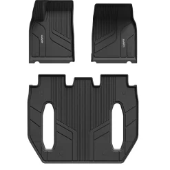 Fit for 2021-2026 Tesla Model X & X Plaid Floor Mats TPE Material, Fit 6-Seat ONLY