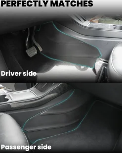 Fit For 2020-2023 Tesla Model Y Center Console Side Anti Kick Pads Water Resistant & Dirt Protector Cover Pad Matte Console Protector Interior Accessories