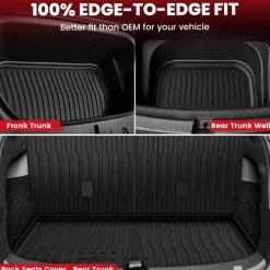 Fit for 2020-2025 Tesla Model Y Custom TPE Floor Mats or Cargo Mat
