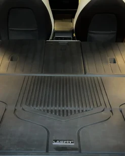 Fit For 2020-2025 Tesla Model Y Second Row Seats Back Cover Mats All Weather, Fit 5-Seater & 7-Seater