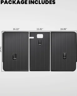 Fit For 2020-2025 Tesla Model Y Second Row Seats Back Cover Mats All Weather, Fit 5-Seater & 7-Seater