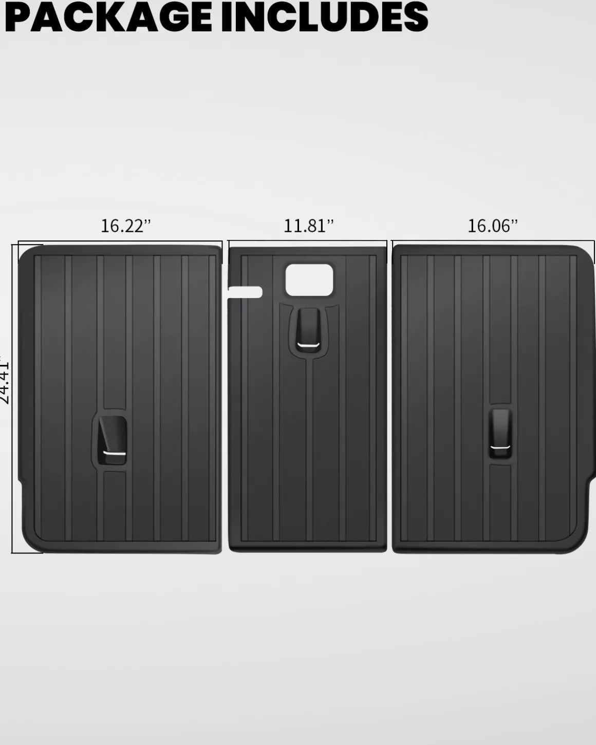 Fit For 2020-2025 Tesla Model Y Second Row Seats Back Cover Mats All Weather, Fit 5-Seater & 7-Seater