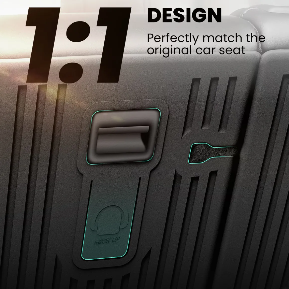 Fit For 2020-2025 Tesla Model Y Second Row Seats Back Cover Mats All Weather, Fit 5-Seater & 7-Seater