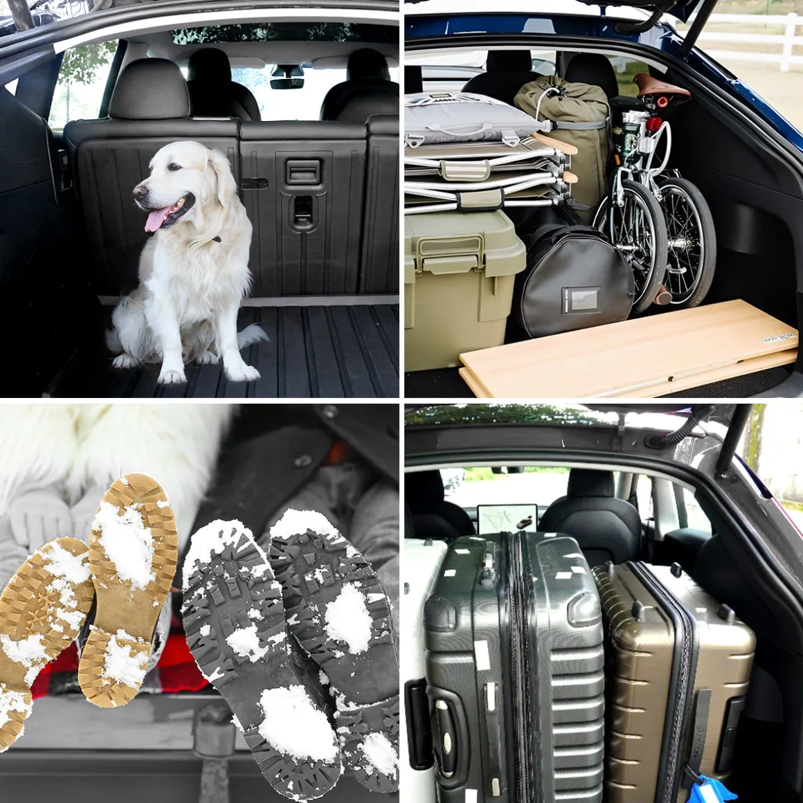 Fit For 2020-2025 Tesla Model Y Second Row Seats Back Cover Mats All Weather, Fit 5-Seater & 7-Seater