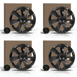 Fit For Tesla Model Y 2020-2023 Wheel Protection Covers Hub Caps, Fit 19 Inch Wheel ONLY