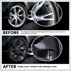 Fit For Tesla Model Y 2020-2023 Wheel Protection Covers Hub Caps, Fit 19 Inch Wheel ONLY