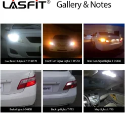 Fit for 2007-2009 Toyota Camry LED Bulbs H11 Exterior Interior Lights Plug and Play