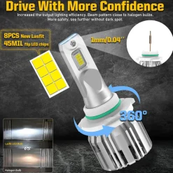 Fit for 2002-2006 Toyota Camry LED Bulbs Upgrade