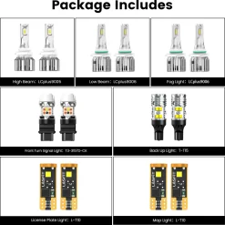Fit for 2002-2006 Toyota Camry LED Bulbs Upgrade