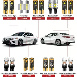 Fit for 2018-2024 Toyota Camry LED Exterior Interior Lights Upgrade | Tested and Verified