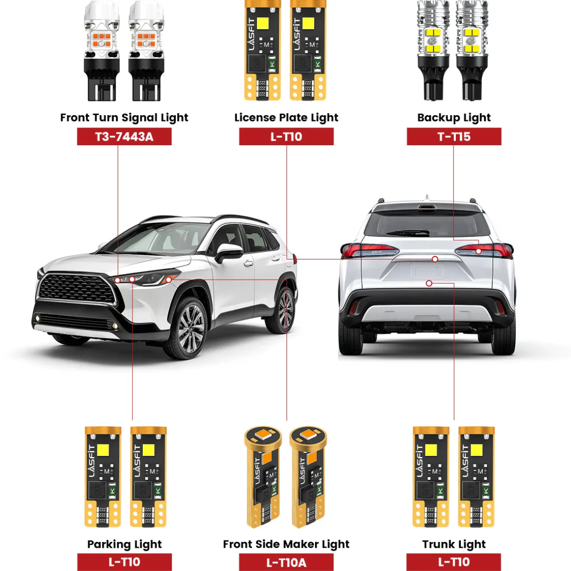 Fit for 2022-2025 Toyota Corolla Cross LED Exterior Interior Lights Upgrade | Tested and Verified