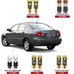 Fit for 2001-2008 Toyota Corolla LED Bulbs Upgrade