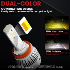 Fit for 2009-2013 Toyota Corolla LED Bulbs Upgrade
