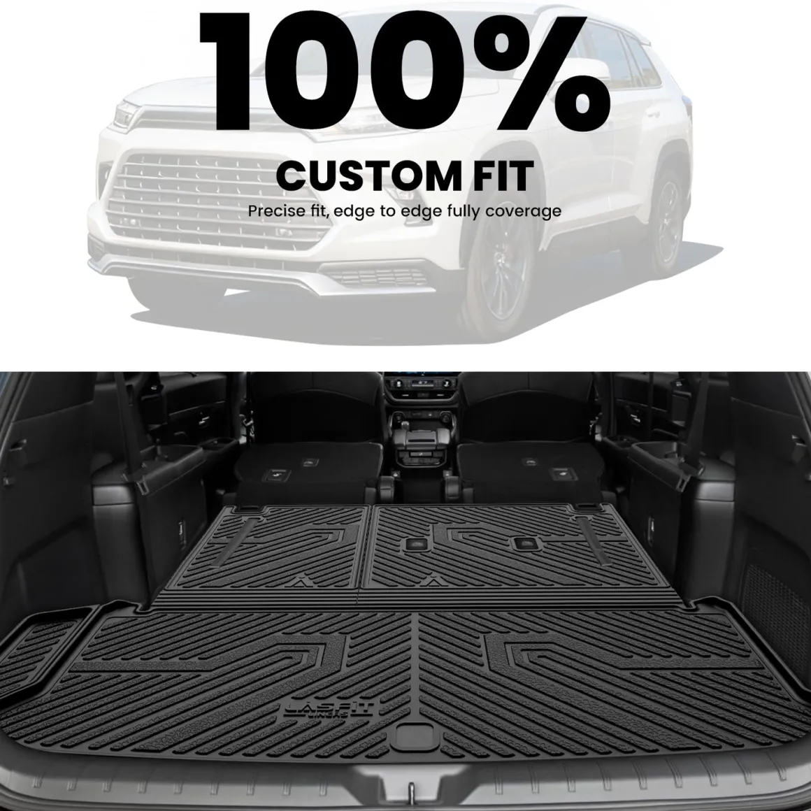 Fit for 2024-2026 Toyota Grand Highlander Floor Mats or Cargo Mat, Fit Gas & Hybrid, Not fit 2024 Toyota Grand Highlander XLE 7-seater