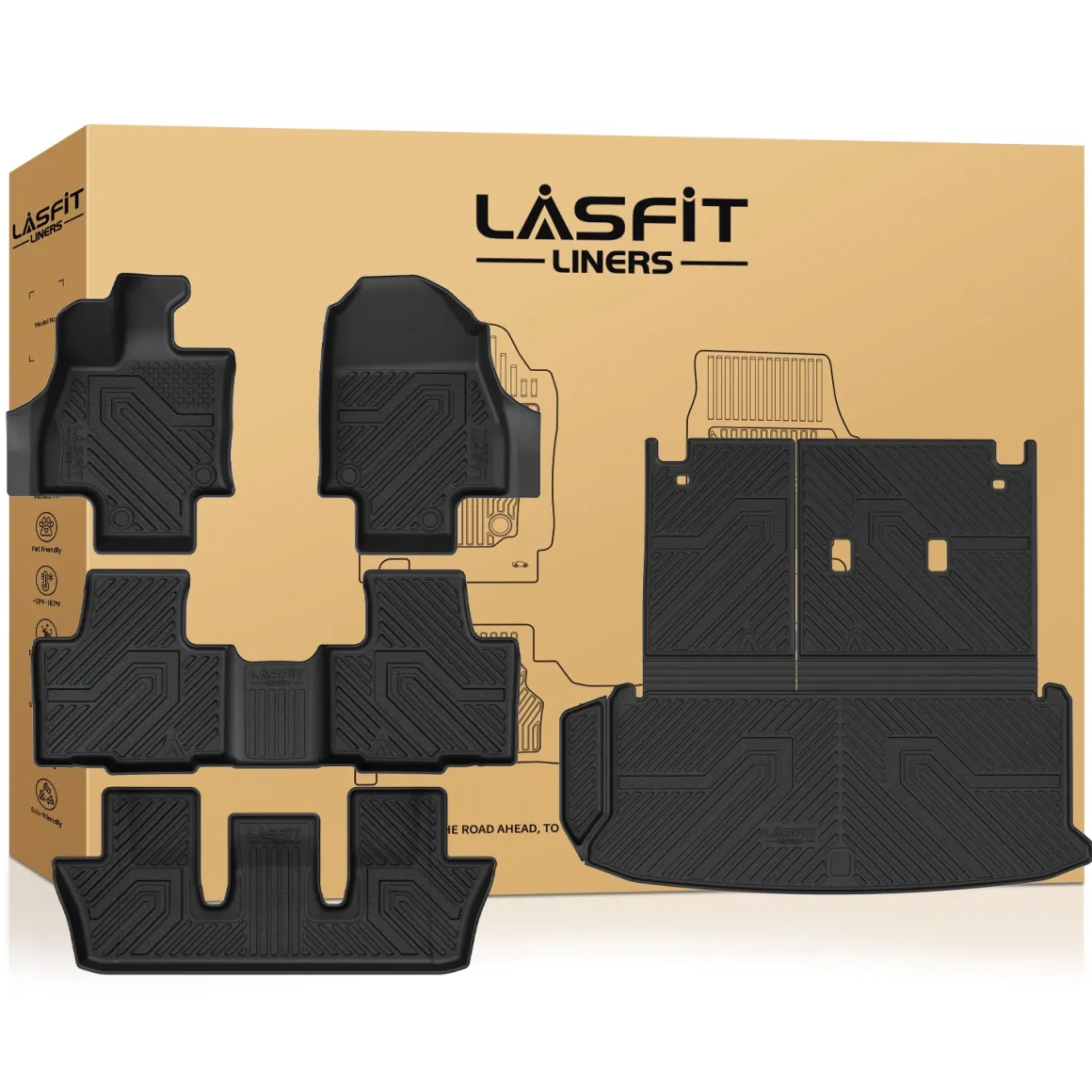 Fit for 2024-2026 Toyota Grand Highlander Floor Mats or Cargo Mat, Fit Gas & Hybrid, Not fit 2024 Toyota Grand Highlander XLE 7-seater