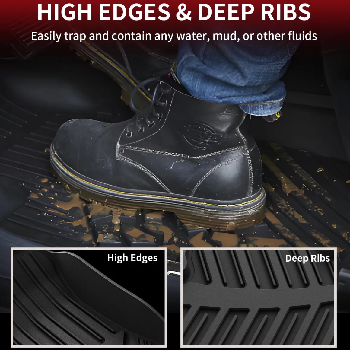 Fit for 2014-2019 Toyota Highlander Floor Mats or 3rd Row Seatback & Cargo Mats, Fit Gas Only