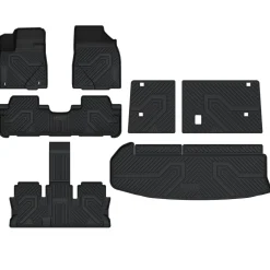 Fit for 2014-2019 Toyota Highlander Floor Mats or 3rd Row Seatback & Cargo Mats, Fit Gas Only