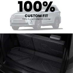 Fit for 2014-2019 Toyota Highlander Floor Mats or 3rd Row Seatback & Cargo Mats, Fit Gas Only