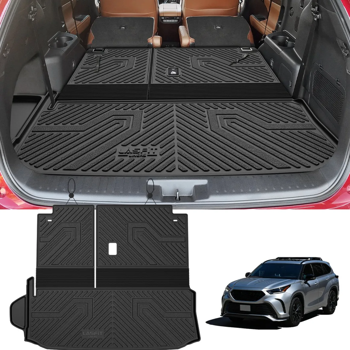 Fit for 2020-2026 Toyota Highlander Hybrid Floor Mats or Seatback & Cargo Mat