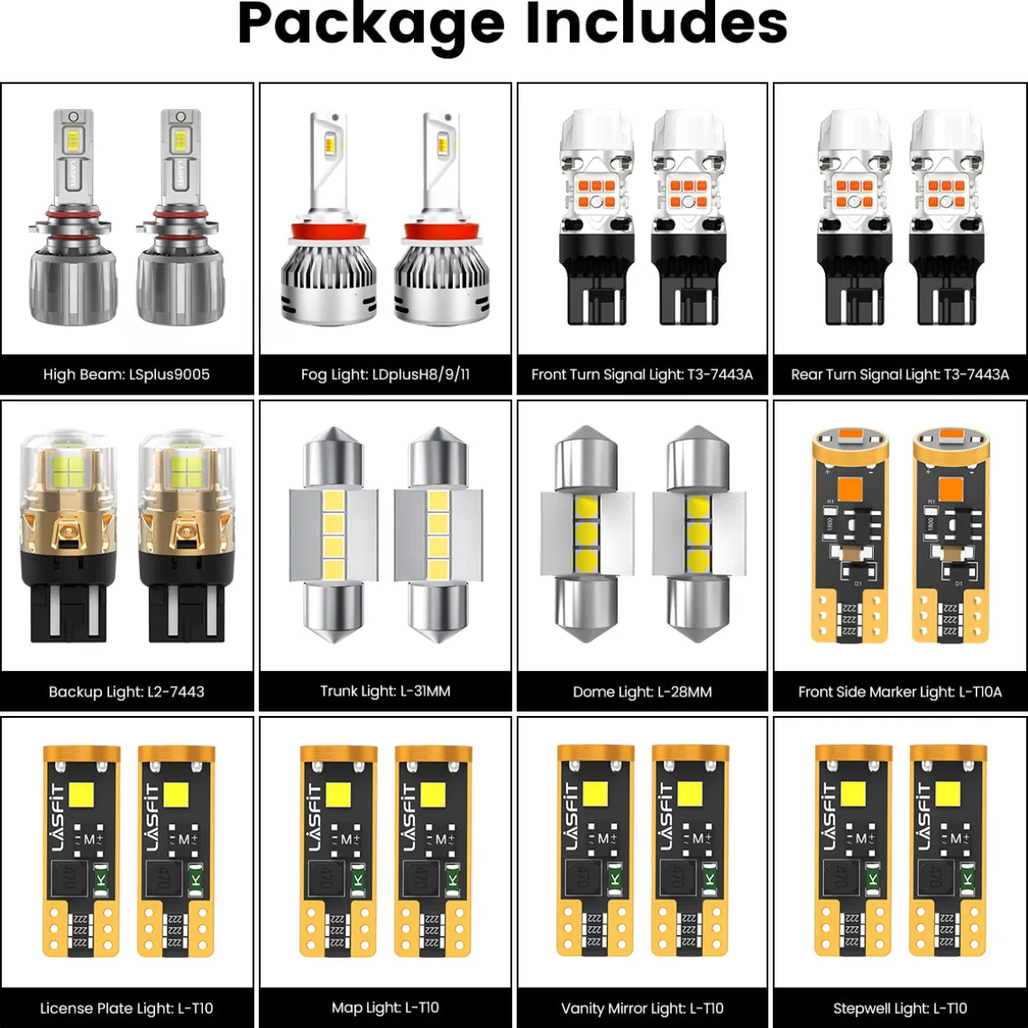 Fit for 2010-2015 Toyota Prius The Brightest LED Bulbs Upgrade | Tested and Verified