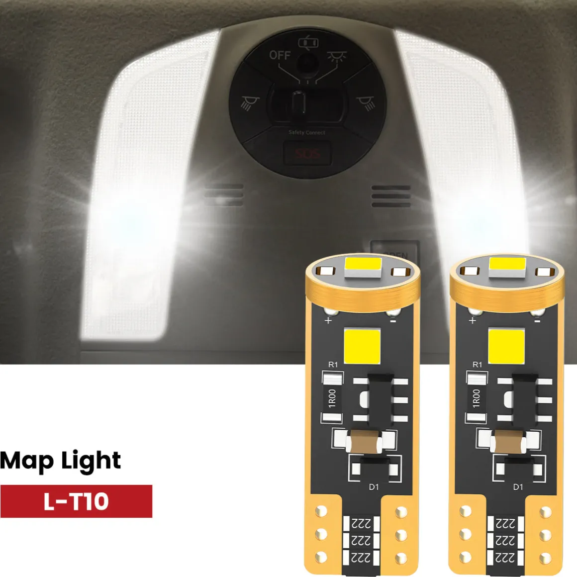 Fit for 2010-2015 Toyota Prius The Brightest LED Bulbs Upgrade | Tested and Verified