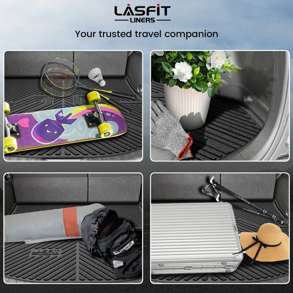 Fit for 2013-2018 Toyota RAV4 Floor Mats or Cargo Mat, Fit Gas Only