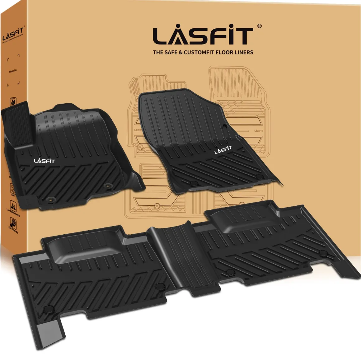 Fit for 2013-2018 Toyota RAV4 Floor Mats or Cargo Mat, Fit Gas Only