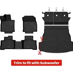 Fit for 2026 Toyota RAV4 Hybrid or RAV4 PHEV Floor Mats or Seatback & Cargo Mats