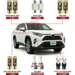 Fit for 2019-2021 Toyota RAV4 LED Bulbs Upgrade