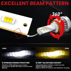 Fit for 2016-2018 Toyota RAV4 LED Bulbs Upgrade
