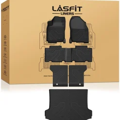 Fit for 2006-2012 Toyota RAV4 TPE Floor Mats & Seatback & Cargo Mat, Fit 2 Rows Only