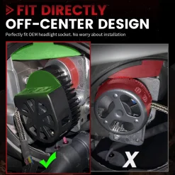 Fit for Toyota 4Runner 2014-2020 Custom H11 LED Bulbs with Dust Cover | Pro-DC Series