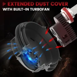 Fit for Toyota 4Runner 2014-2020 Custom H11 LED Bulbs with Dust Cover | Pro-DC Series
