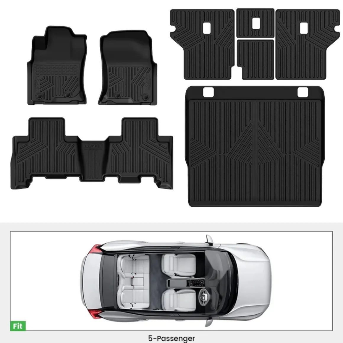 Fit for 2013-2024 Toyota 4Runner Floor Mats or Seatback & Cargo Mats