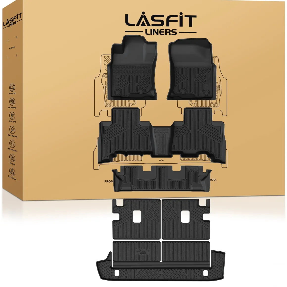 Fit for 2013-2024 Toyota 4Runner Floor Mats or Seatback & Cargo Mats