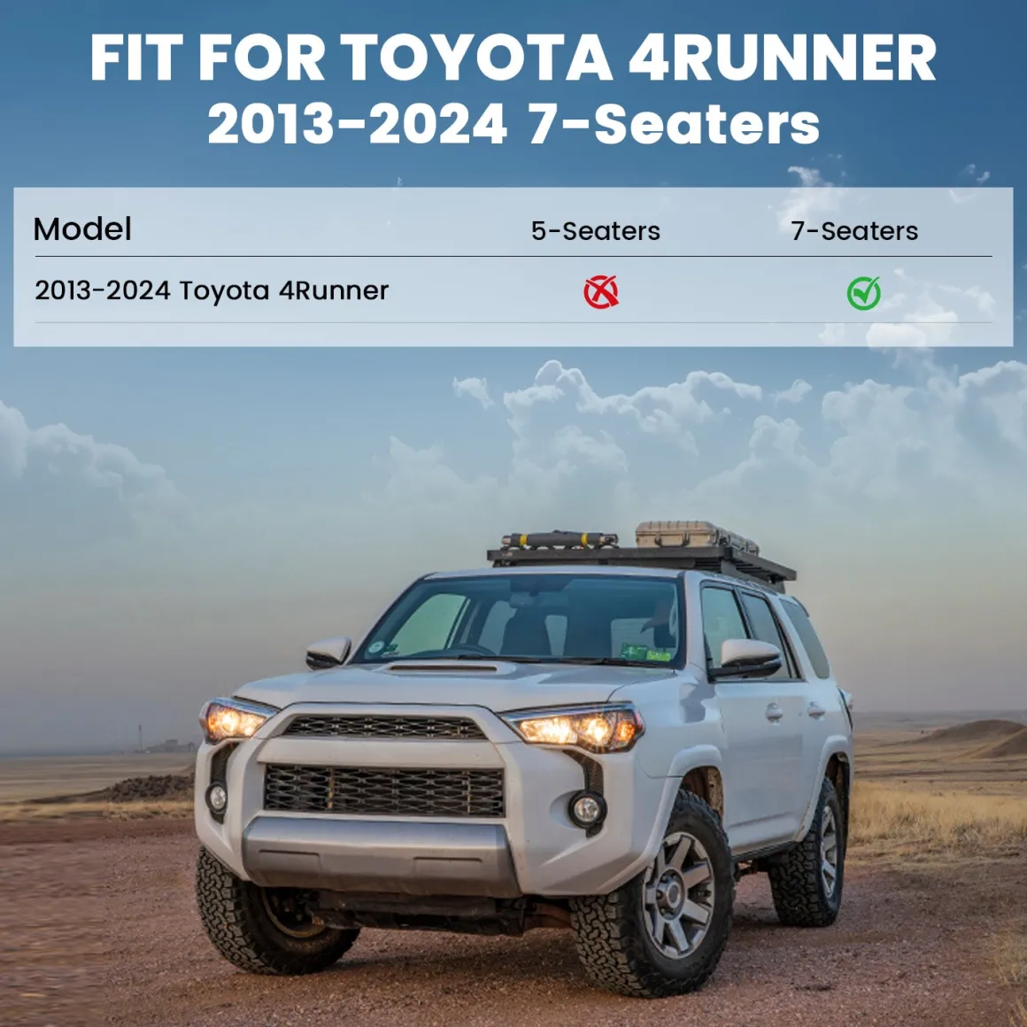 Fit for 2013-2024 Toyota 4Runner Floor Mats or Seatback & Cargo Mats