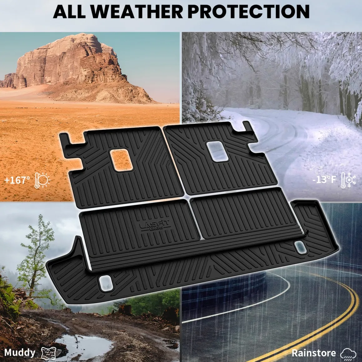 Fit for 2013-2024 Toyota 4Runner Floor Mats or Seatback & Cargo Mats