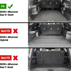 Fit for 2025-2026 Toyota 4Runner Floor Mats or Seatback Mat or Cargo Mat