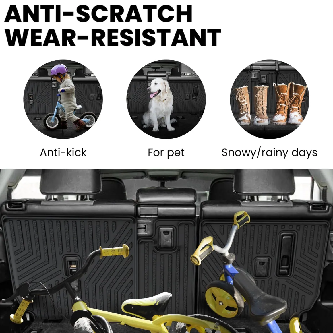 Fit for 2010-2012 Toyota 4Runner Seatback & Cargo Mats