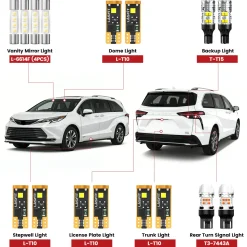 Fit for 2021-2026 Toyota Sienna LED Exterior Lights Upgrade | Tested and Verified